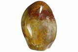 Tall, Polished Hematoid Quartz With Zoning - Free-Standing #182940-1